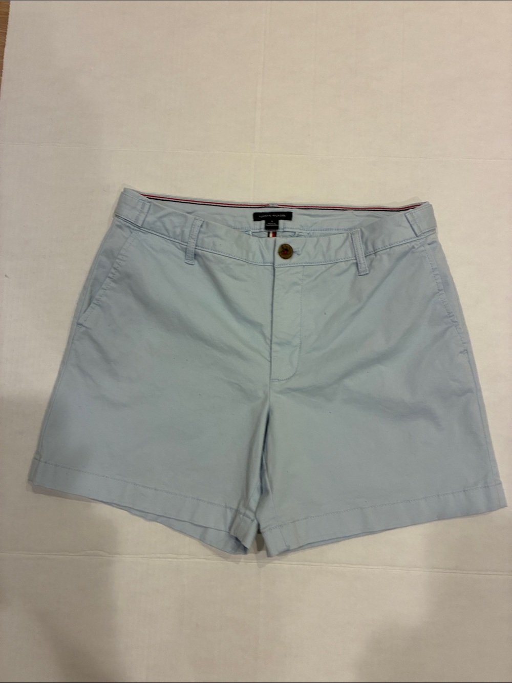 Coastal Preppy Tommy Hilfiger Light Blue Women's Chino Shorts Sz 4 Worn 1x